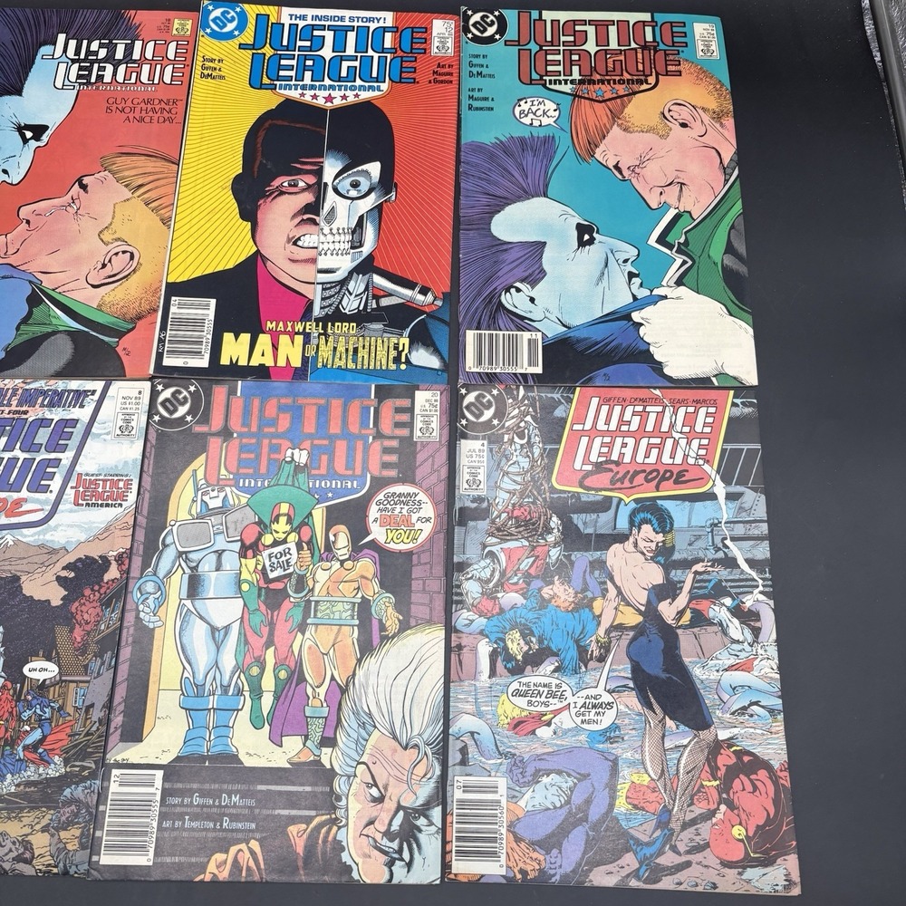 Justice League International Comic Lot‎ Guy Gardner Maxwell Lord Europe Teesdale - Picture 4 of 6